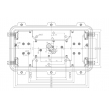 aluminum waterproof enclosure aluminum beauty case aluminum extrusion amplifier AOA065 319x160x140mm