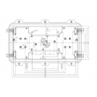 aluminum waterproof enclosure aluminum beauty case aluminum extrusion amplifier AOA065 319x160x140mm