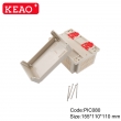 Custom Din Rail Enclosure Mounting Enclosure Electronic  Plastic Junction Box Cable Outlet Housing