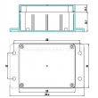 plastic waterproof enclosures outdoor abs enclosure Wall Mount Enclosures PWM115 with 115*90*55mm