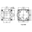 NEMA rated waterproof & dustproof ABS Enclosure,Water Resistant case PWP166 with size 145*145*90mm