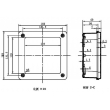 China Plastic Waterproof Enclosure Junction box ip65 plastic enclosure PWP169 with size 160*160*60mm