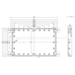 electronic plastic enclosures surface mount junction box Wall Mount Box PWM240 with size230*150*61mm