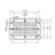 waterproof enclosure box for electronic electrical junction box PWP145 with size 95*65*55mm