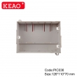 PLASTIC ABS junction electronics box enclosure din rail mount case PIC036 with size 126*110*70mm