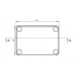 waterproof enclosure box for electronic electrical junction box PWP145 with size 95*65*55mm