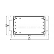 wall mounting enclosure box ip65 plastic waterproof enclosure PWP225 with size 200*120*74mm