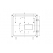aluminium enclosure junction box aluminium box for pcb custom aluminum enclosure AOA025 204x171x112